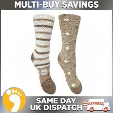 Modal - Women Socks Bramble Ladies cosy fluffy owl & spot design socks pair pack