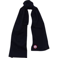 Canada Goose Unisex Scarfs Canada Goose Navy Wool Scarf Blue