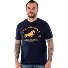 Yellowstone Small Short Sleeved T-Shirt Mens Blue