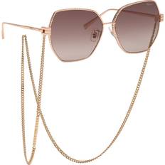 Solglasögon Chopard Woman IKCHL28 Sunglasses - Metal Gold/Brown