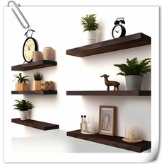 Ebern Designs Wall Shelves Ebern Designs Marquies 4 Floating Wall Shelf