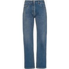 Prada Women Jeans Prada Womens Blue Five-pocket High-rise Straight-leg Jeans