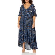 Avenue Dresses Avenue DRESS PRT VAL Ink Zebra