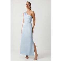 Blue - Evening Gowns Dresses Oasis One Shoulder Satin Maxi Bridesmaid Dress Light Blue