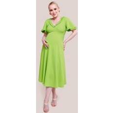 Goddiva Bardot Pleat Maxi Dress