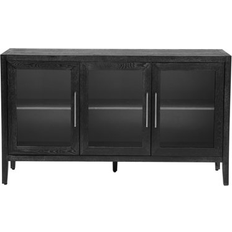 Black - Glasses Storage Cabinets Latitude Run U-Style Black Storage Cabinet 58.2x33.9"