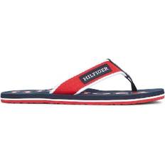 Herren - Rot Flip-Flops Tommy Hilfiger Monotype Webbing Strap - Primary Red