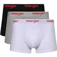 Wrangler Men Underwear Wrangler Boxershorts för män svart/vit/grå Soft Touch bomullsrika kalsonger med stretchigt elastiskt midjeband Bekväma och andningsbara underkläder – Multipack med 3, Svart/vit/grå märgel