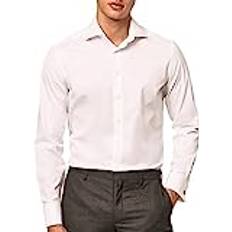 Hackett London Men Shirts Hackett London Affärsskjorta för män stretch pop dc, 800vit, SE