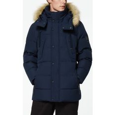 Men Coats Andrew Marc Gattaca Parka With Detachable Hood Ink X