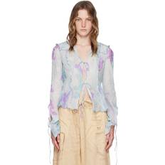 Acne Studios Blouses Acne Studios Blue Print Blouse DJ1 BLUE/LILAC FR