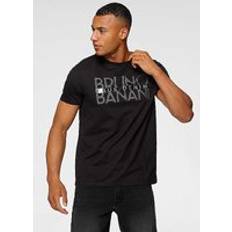 Glossy Logo Print T-Shirt Black