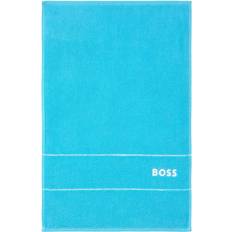 Ägyptische Baumwolle Heimtextilien HUGO BOSS Plain Gästetuch Badezimmerhandtuch Blau