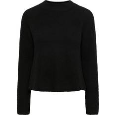 Pieces Ellen Ls O-Neck Knit Black Female