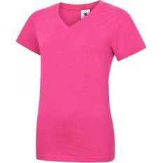 Pink - Unisex T-shirts Uneek UC319 Ladies Classic T-Shirt XS, COLOUR: Hot Pink