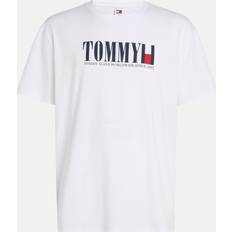 Red T-shirts Tommy Jeans T-Shirt Mit Label-Print - Weiß