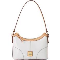 Dooney & Bourke White Handbags Dooney & Bourke Patent Leather Baguette Shoulder Bag, White Size