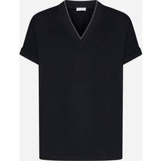 Brunello Cucinelli V-neck cotton t-shirt Black