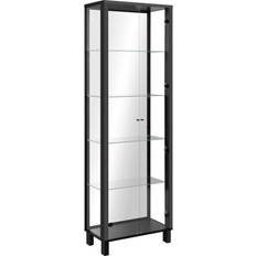 Vitrines en verre Carryhome Virtine Black Glass Cabinet 33x189cm