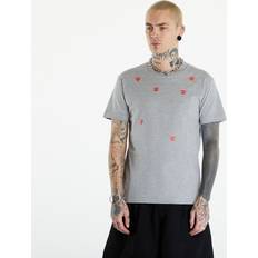 Comme des Garçons Kläder Comme des Garçons Play Short Sleeve Logo Print - Grey