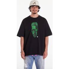 Bape T-shirt BATHING APE Spray Frankenstein Relaxed Fit Tee Black