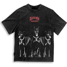 Death Row Records Doberman Trio Short Sleeve Graphic Tee Black