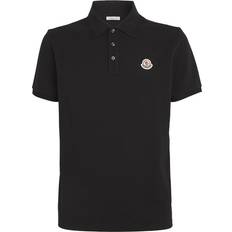 Moncler Poloshirts Moncler Piqué Cotton Logo Polo Shirt black