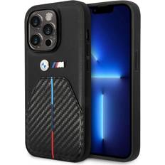 BMW Mobile Phone Accessories BMW Stamped Tricolour Stripe Case for iPhone 15 Pro 6.1" Black