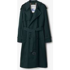 Men - Trenchcoats Burberry Long Cotton Blend Trench Coat Anchor