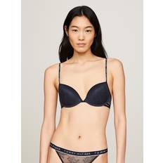 Tommy Hilfiger D Bras Tommy Hilfiger Women's Lace Push-Up Bra Blue Navy 36C