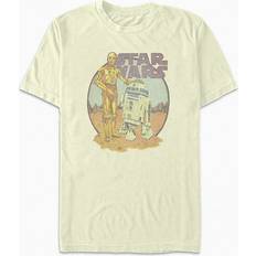 PacSun Women's R2D2 C3PO T-Shirt - Natural