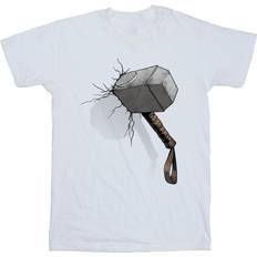 Marvel Thor Hammer Crack T-Shirt White