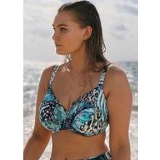 E Bikini Tops Fantasie Kabini Oasis Underwired Gathered Bikini Top Aegean