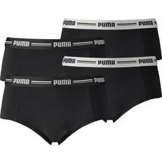 Modal Shorts Puma damen mini shorts iconic, soft cotton modal stretch, 4er pack Schwarz
