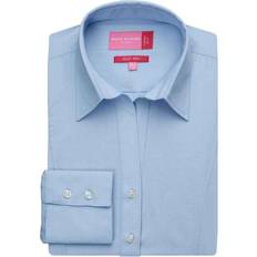 Brook Taverner Palena Poplin Long-Sleeved Formal Shirt Blue