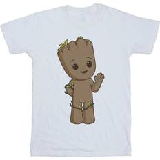 Marvel Mens I Am Groot Cute Groot T-Shirt - White