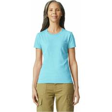 Gildan Femme T-shirts Gildan Ringspun Cotton Soft Touch T-Shirt Baby Blue