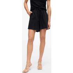 Viscosa Shorts Vero Moda Pantalón VMLinn - Negro