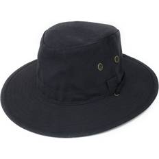 Grey Hats Cotton Summer Sun Hat with Chin Strap Stone Rambler Midnight Navy 57cm