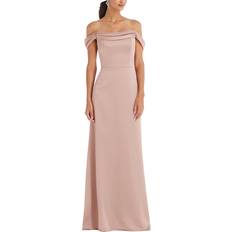 Dessy Collection Off-The-Shoulder Gown