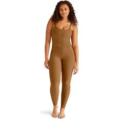 Jumpsuits & Overalls Beyond Yoga Spacedye Uplevel Midi Jumpsuit Carmel Toffee Heather Women's Jumpsuit & Rompers One Piece Brown LG US Women's 10-12