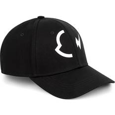 Moncler Unisex Caps Moncler Fragment Hiroshi Fukiwara Black Cotton cap