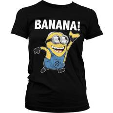 banana girly tee damen t-shirt black