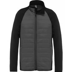 Proact Dual Material Sports Padded Jacket Dark Grey