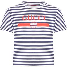 Gucci Striped Cotton Jersey T-shirt With Print