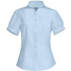 Brook Taverner Paduli Poplin Short-Sleeved Formal Shirt Blue