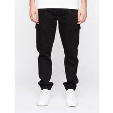 Crosshatch Malimore Cargo Cuff Jeans Solid Black