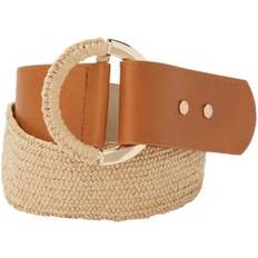 Anne Klein Accessories Anne Klein Women's Straw Stretch Belt Cognac Size