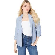 Bleu - Femme Costumes Dorothy Perkins Damen, Anzug, Blazer Gerafft, Blau, 40 D