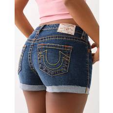 True Religion Women Shorts True Religion Women's Jennie Big T Rolled Short Deep Wave Of Water 30